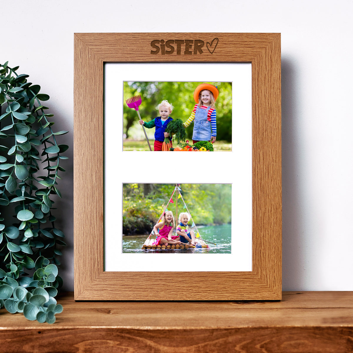 Sister Photo Picture Frame Double 6x4 Inch Landscape