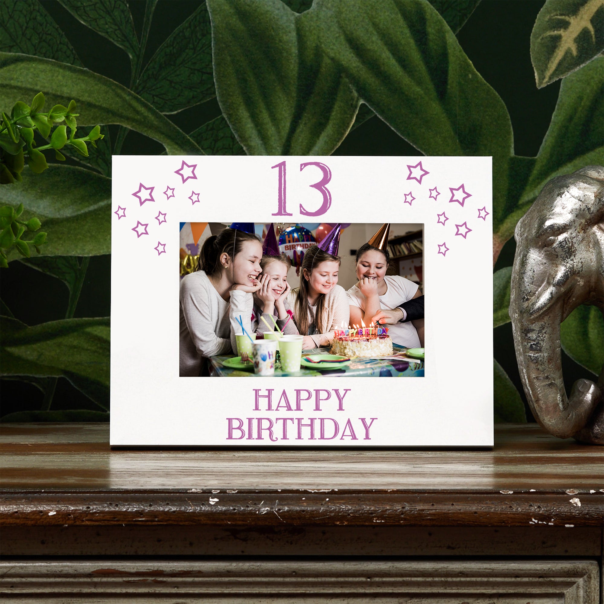 13th Birthday Photo Frame Gift For Her With Star Design