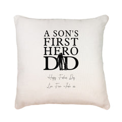 Personalised Son To Dad Filled Cushion Pillow Gift