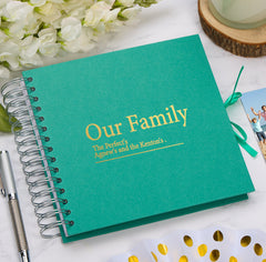 Personalised Our Family Multiple Colour Scrapbook Photo Album Keepsake