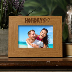 Oak Holidays Picture Photo Frame Heart Gift Landscape