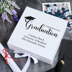 Personalised Elegant Graduation Keepsake Memory Gift Box Gift