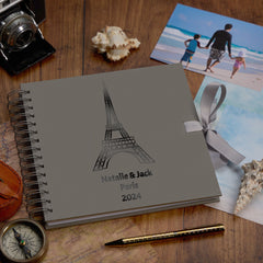 Personalised Paris or France Scrapbook Photo Album Memory Keepsake Gift