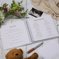 Personalised Pregnancy Journal and First Year Record Book Giraffe Themed