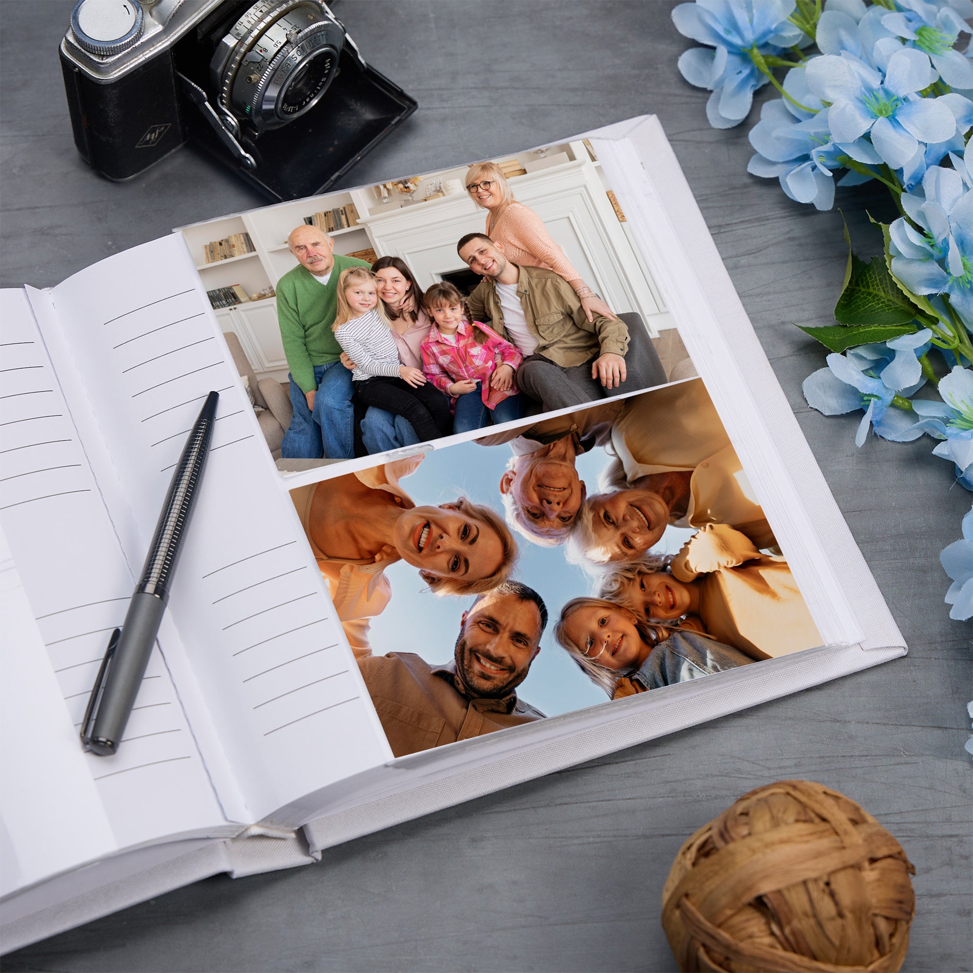 Large Book Bound Life Is Beautiful With Family Photo Album