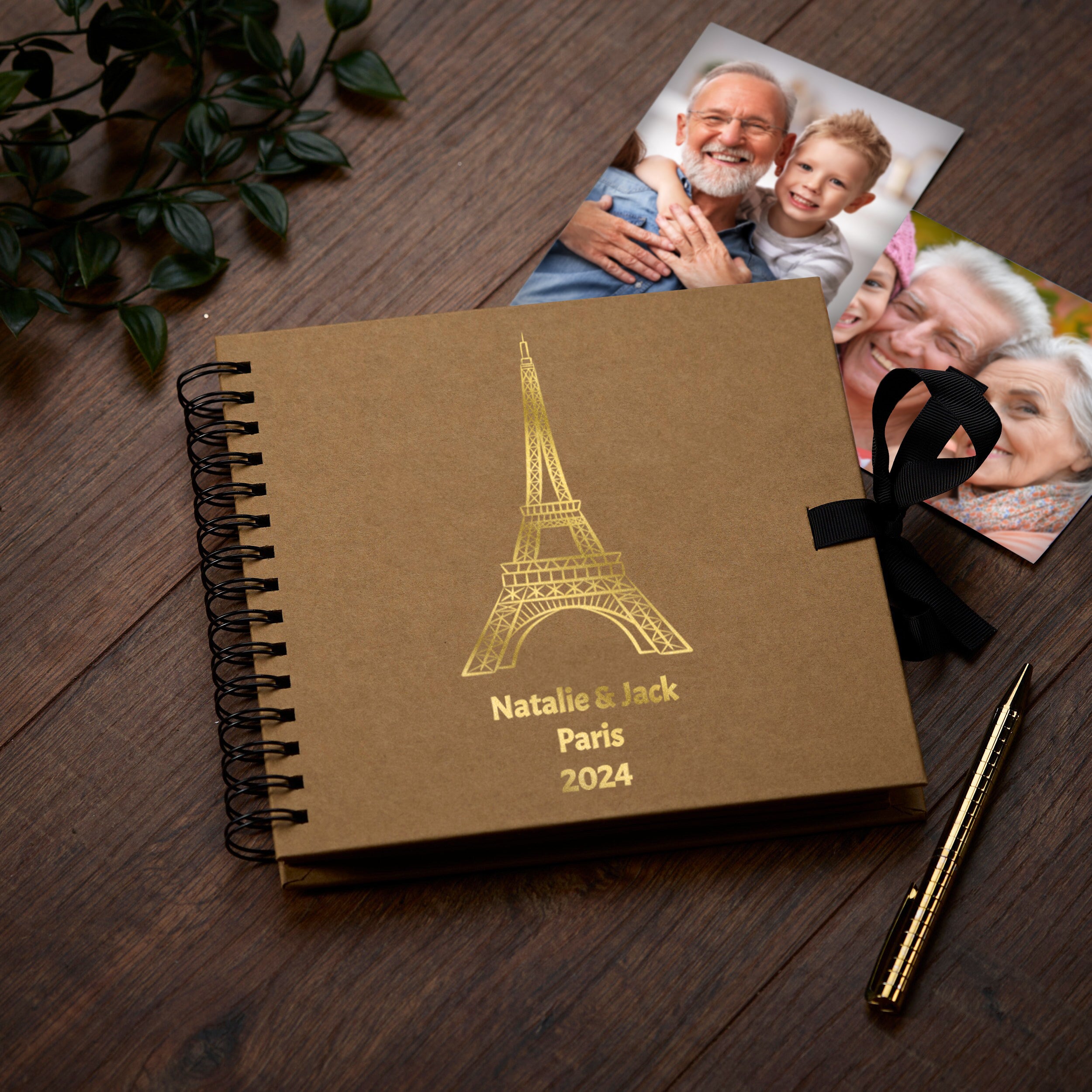 Personalised Paris or France Scrapbook Photo Album Memory Keepsake Gift