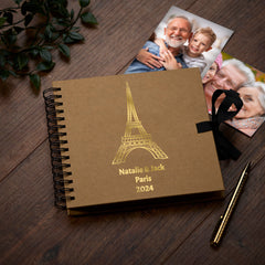 Personalised Paris or France Scrapbook Photo Album Memory Keepsake Gift