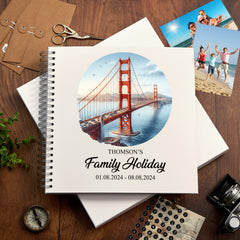 Personalised San Francisco Holiday Memory Scrapbook Journal Photo Albums