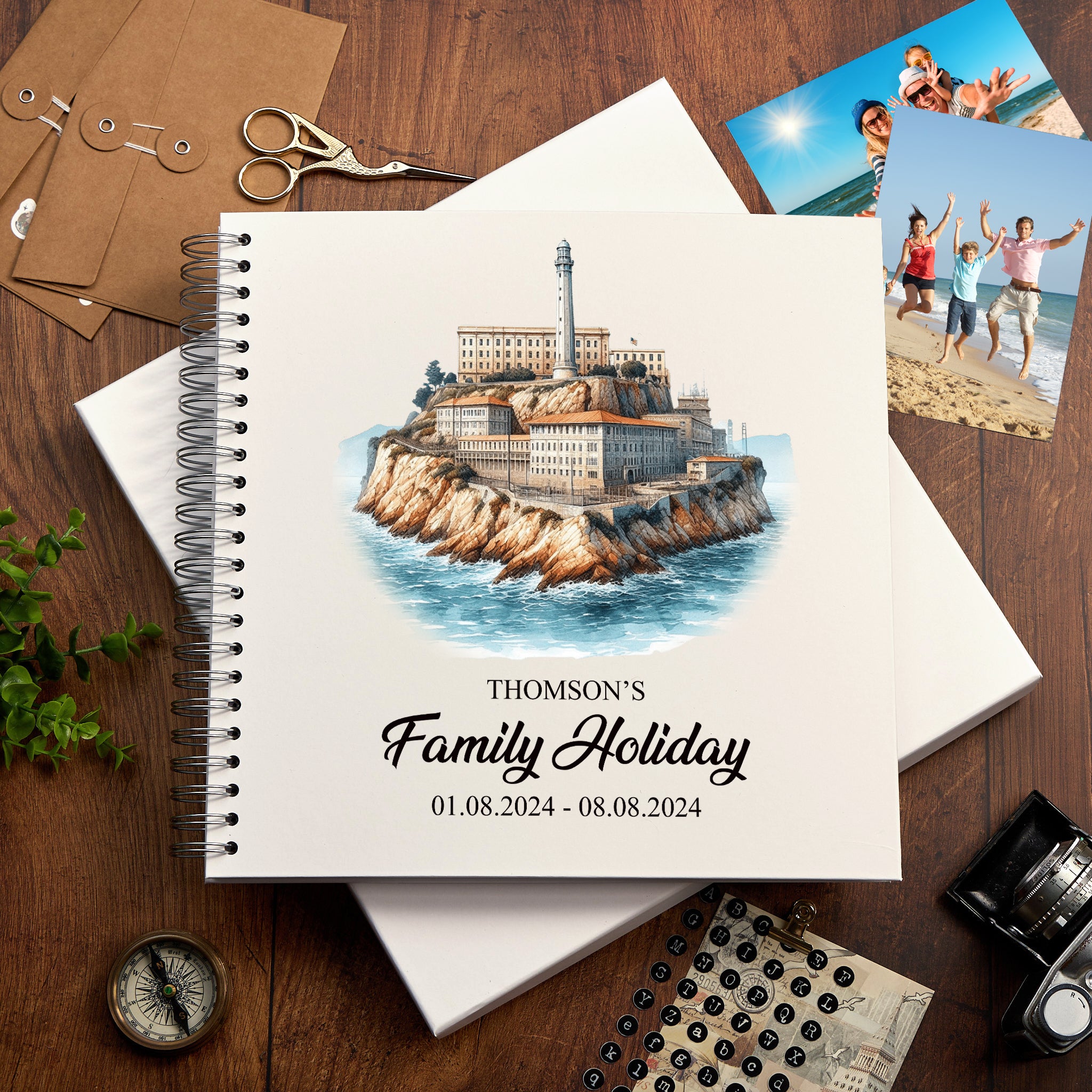 Personalised San Francisco Holiday Memory Scrapbook Journal Photo Albums