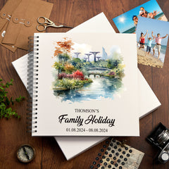 Personalised Singapore Holiday Memory Scrapbook Journal Photo Albums