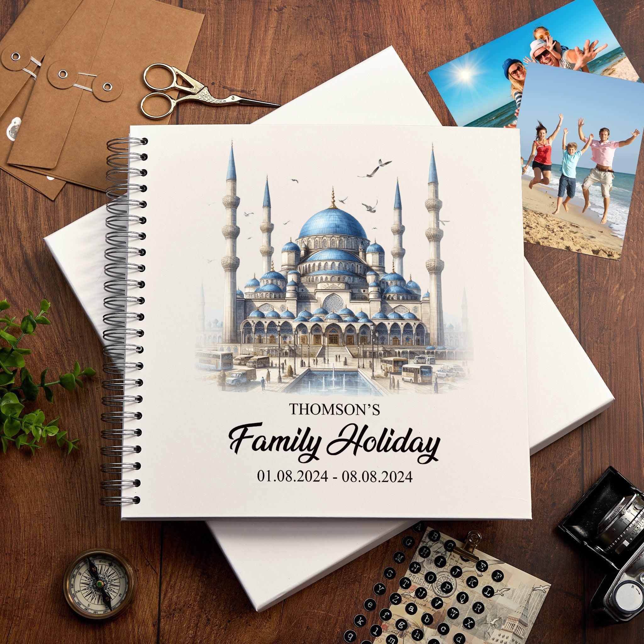 Personalised Turkey Holiday Memory Scrapbook Journal Photo Albums