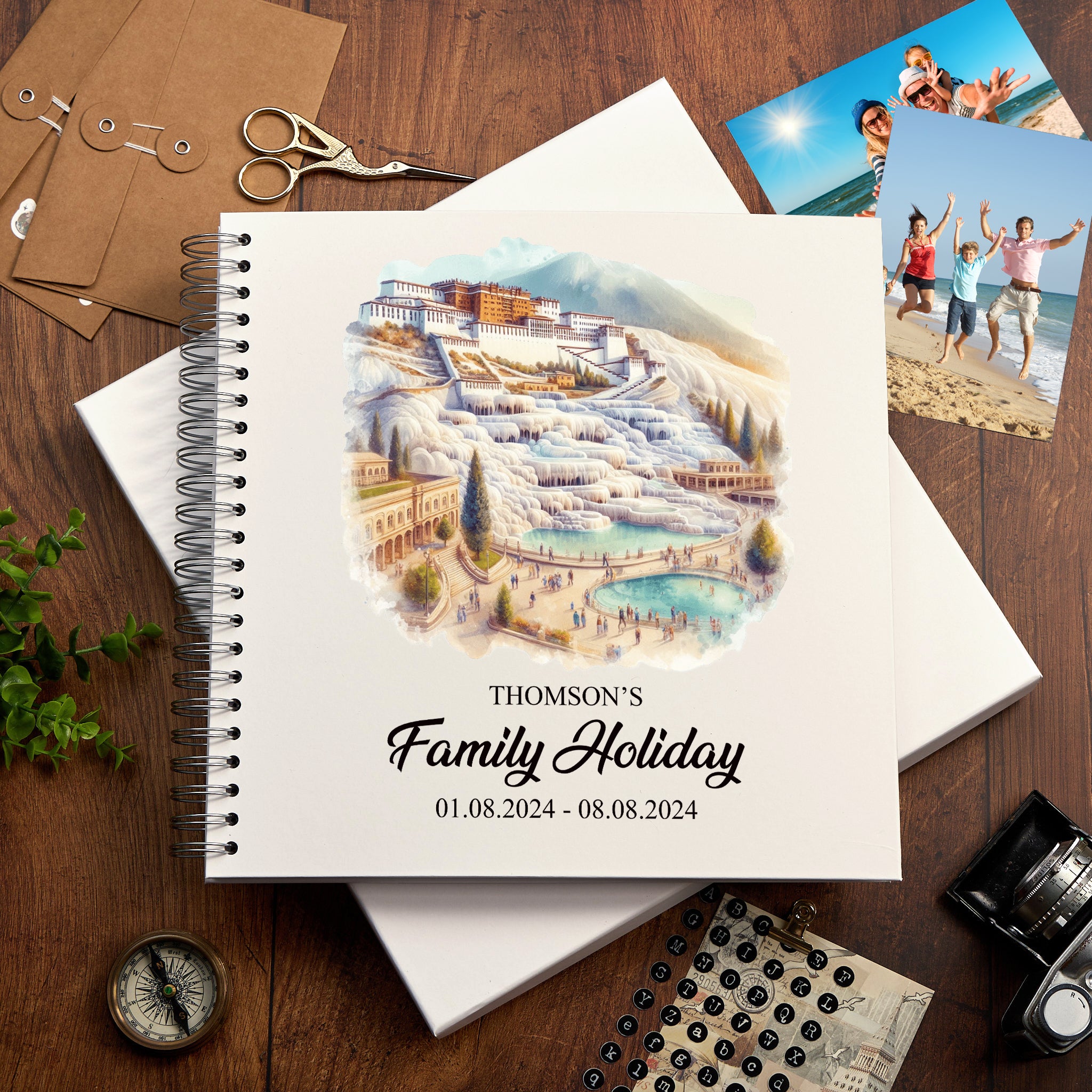 Personalised Turkey Holiday Memory Scrapbook Journal Photo Albums