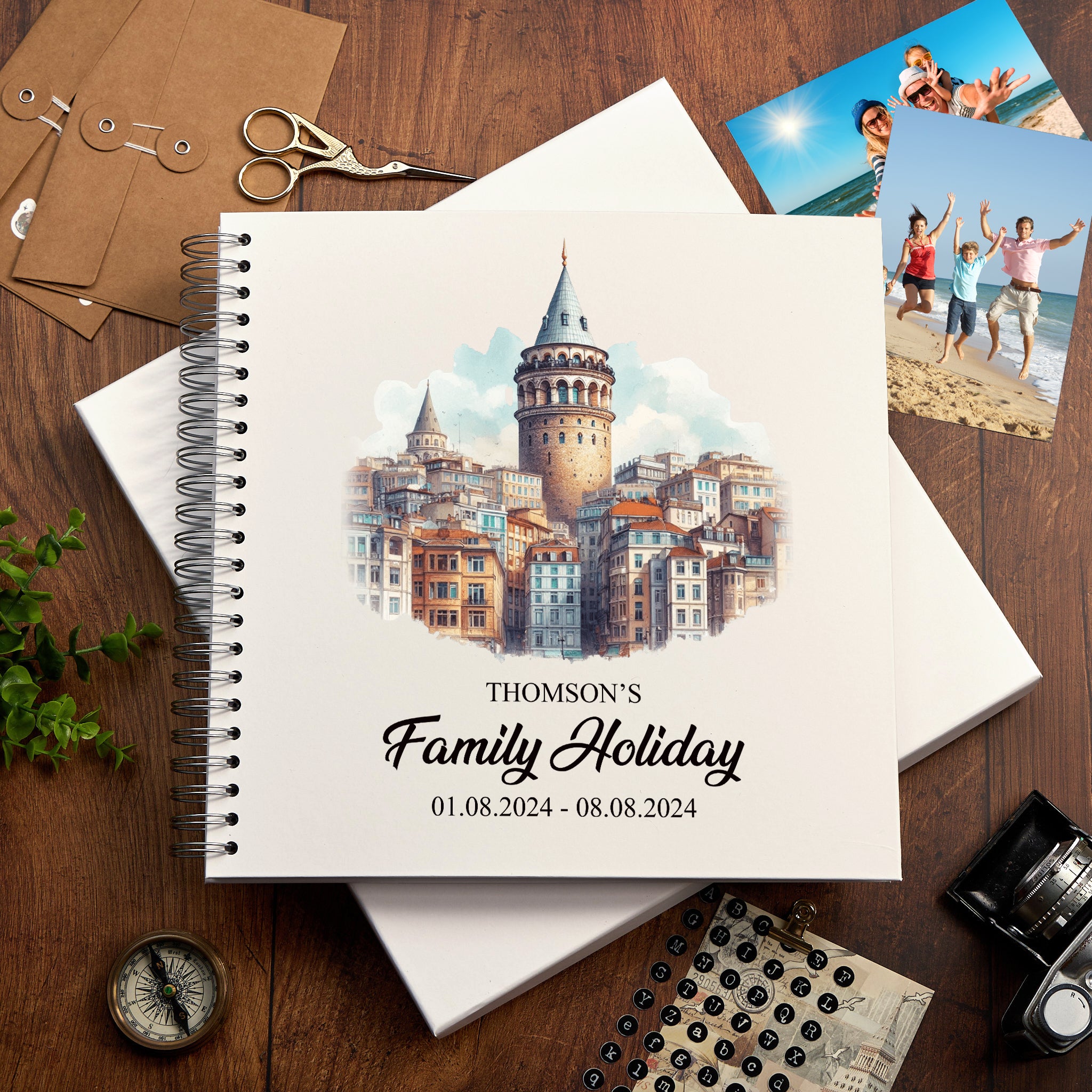 Personalised Turkey Holiday Memory Scrapbook Journal Photo Albums