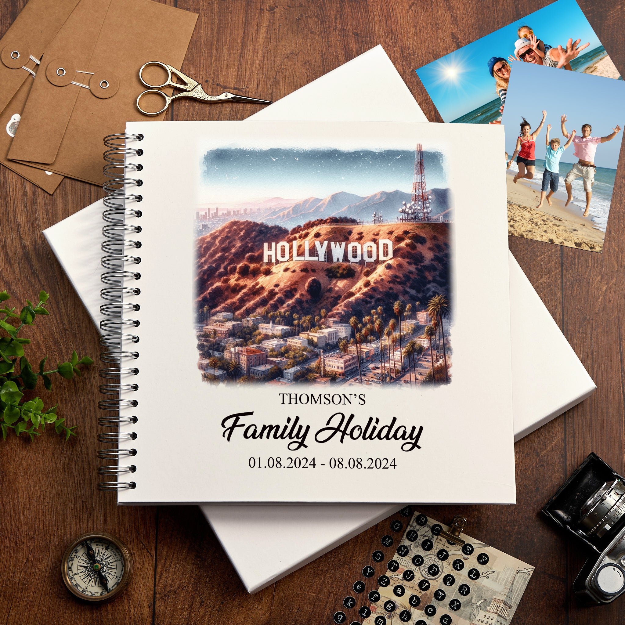 Personalised USA Holiday Memory Scrapbook Journal Photo Albums