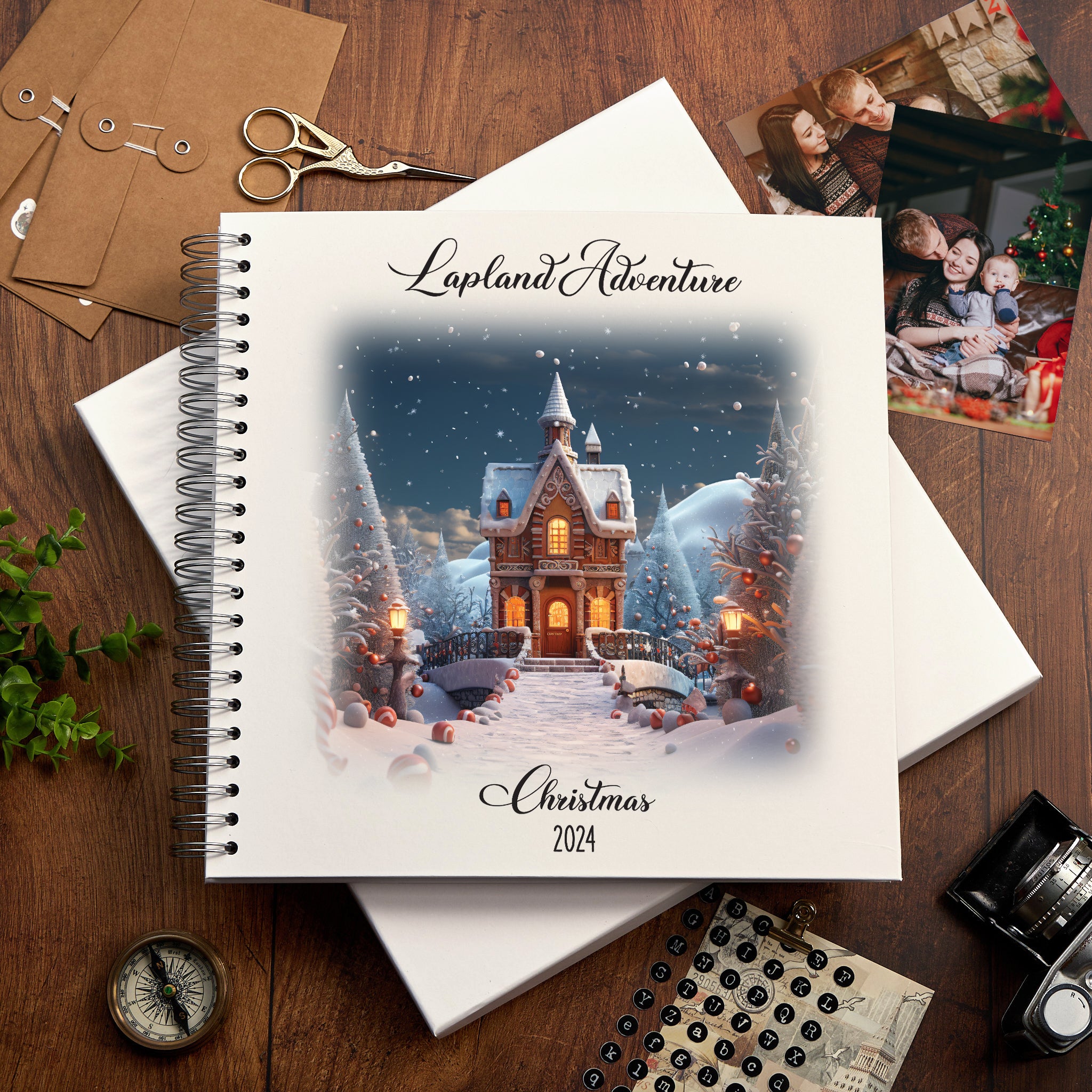 Personalised Lapland Holiday Memory Scrapbook Journal Photo Albums