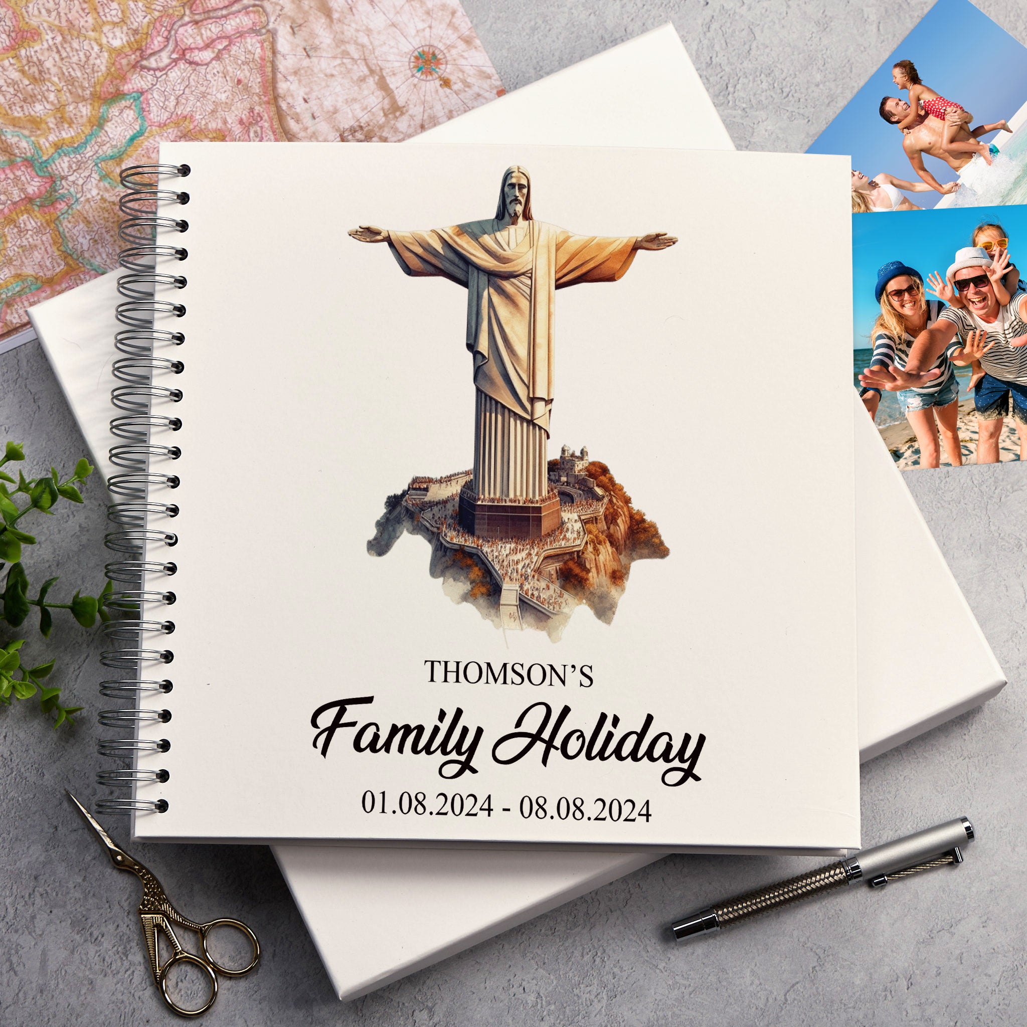 Personalised Brazil Holiday Memory Scrapbook Journal Photo Albums