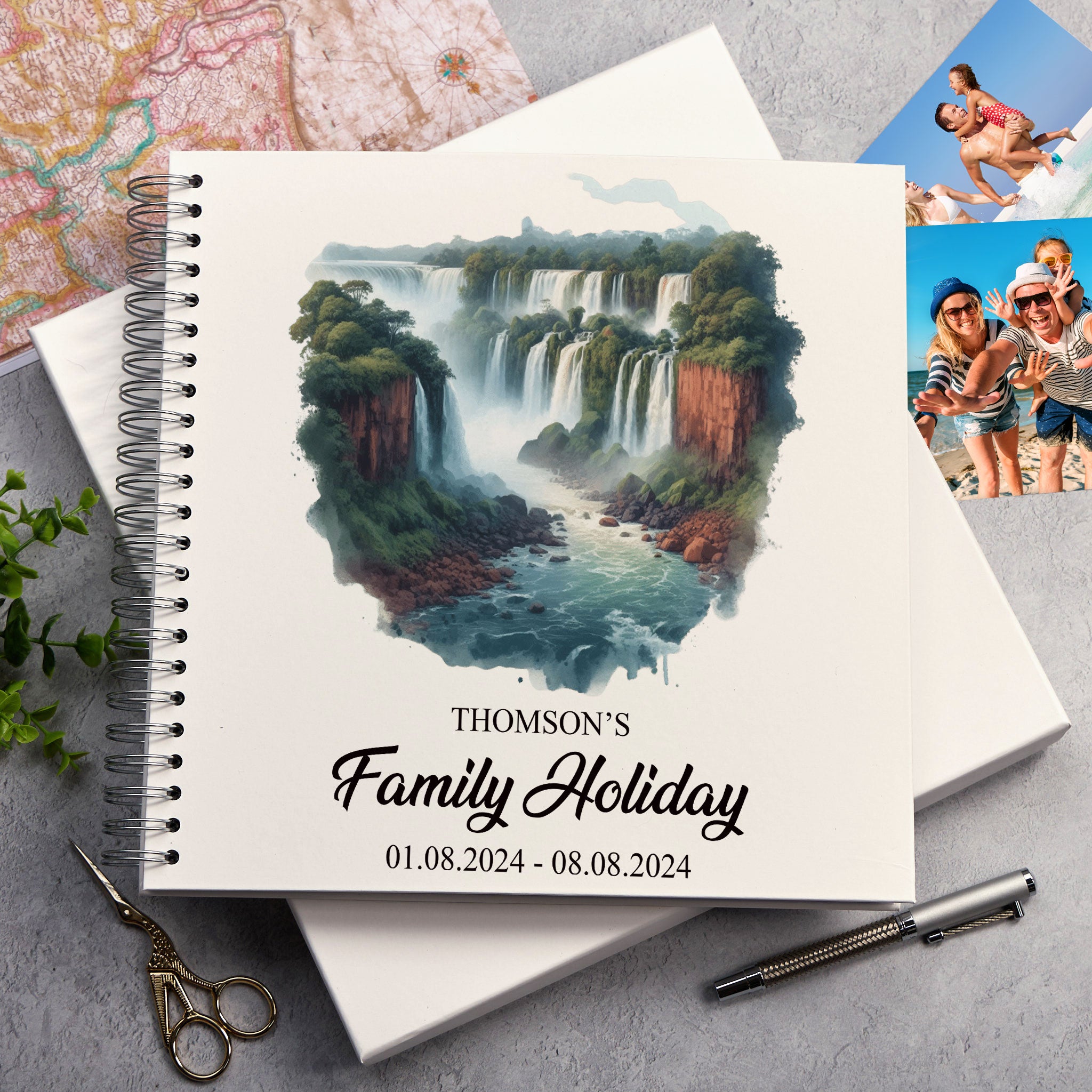 Personalised Brazil Holiday Memory Scrapbook Journal Photo Albums