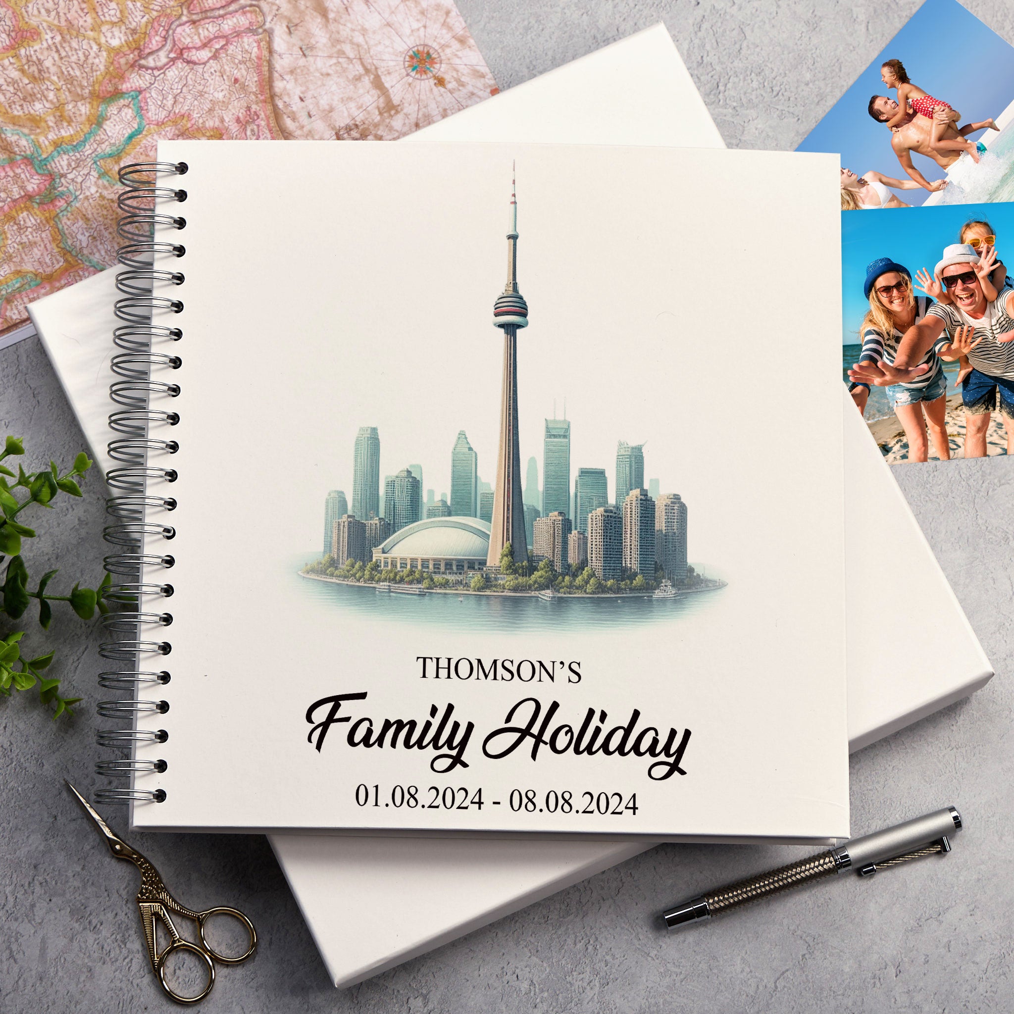 Personalised Canada Holiday Memory Scrapbook Journal Photo Albums