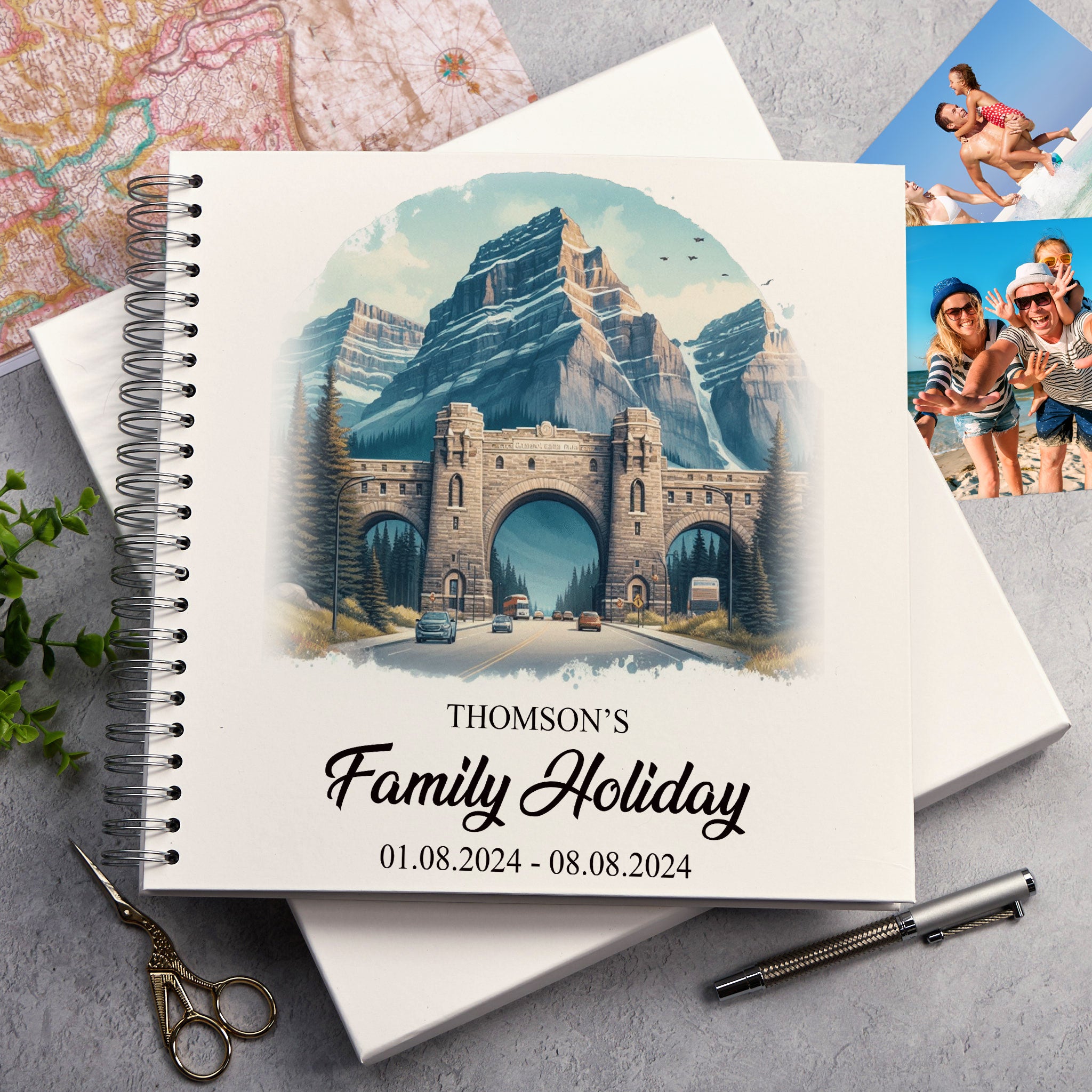 Personalised Canada Holiday Memory Scrapbook Journal Photo Albums