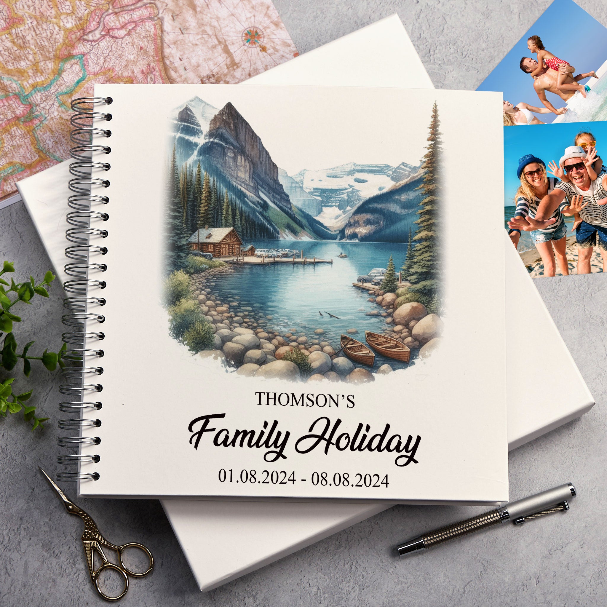 Personalised Canada Holiday Memory Scrapbook Journal Photo Albums