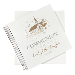 Large Communion Photo Album Scrapbook Guest Book Boxed With Church