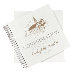 Large Confirmation Photo Album Scrapbook Guest Book Boxed With Church