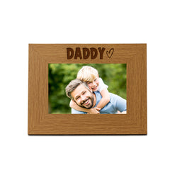 Oak Picture Photo Frame Daddy Heart Gift Father's Day Landscape