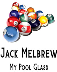 Personalised Pool Or Snooker Themed Beer Glass Gift For Birthday Or Events