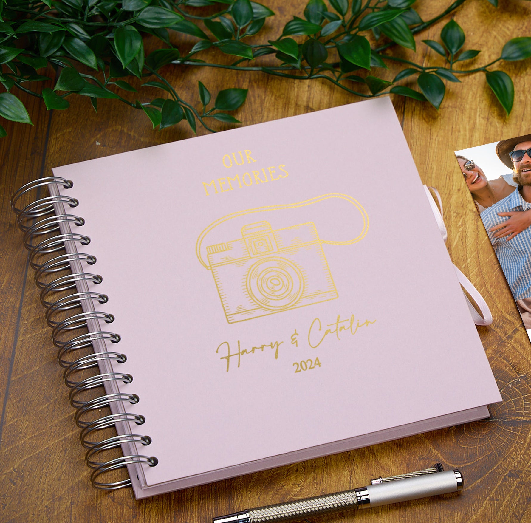 Personalised Our Memories With Camera Travel Journal Album Multiple Colour Scrapbook