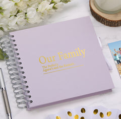 Personalised Our Family Multiple Colour Scrapbook Photo Album Keepsake