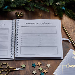 Personalised Christmas Planner Book With Decorative Baubles