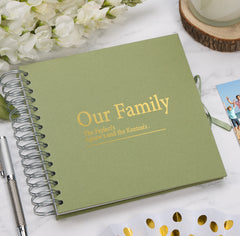 Personalised Our Family Multiple Colour Scrapbook Photo Album Keepsake