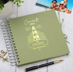 Personalised Lighthouse Seaside Family Holidays Journal Album Multiple Colour Scrapbook