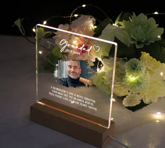 Personalised Grandad Photo Memorial Lamp Night Light Condolence Sympathy Gift