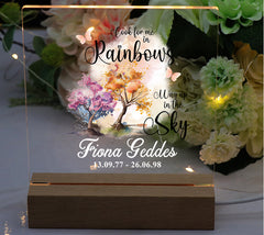 Personalised Memorial Remembrance Lights With Sentiments