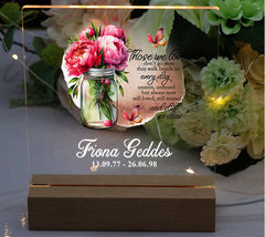 Personalised Memorial Remembrance Lights With Sentiments