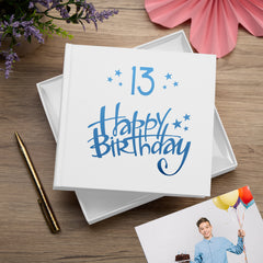 13th Birthday White Photo Album Gift For Him Or Her 50 x 6x4 Photos