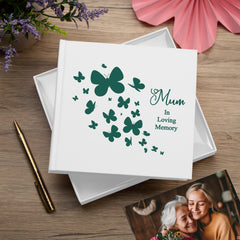 Mum In Loving Memory White Butterfly Photo Album For 50 x 6 by 4 Photos