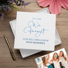 In Case We Forget Memory Photo Album For 50 x 6 by 4 Photos In White