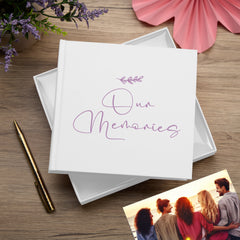 Our Memories Love Photo Album For 50 x 6 by 4 Photos In White