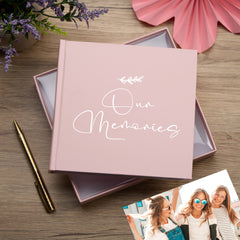 Our Memories Love Photo Album For 50 x 6 by 4 Photos In Pink