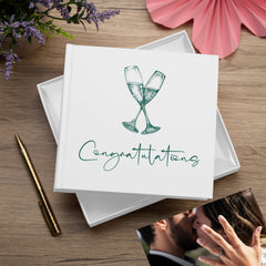 Congratulations Photo Album For 50 x 6 by 4 Photos In White