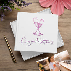 Congratulations Photo Album For 50 x 6 by 4 Photos In White