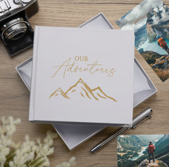 White Adventures Holiday Photo Album Holds 50 x 4 " x 6 " photos