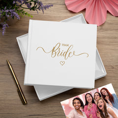 Team Bride Hen Night Do White Photo Album Gift For 50 x 6 by 4 Photos