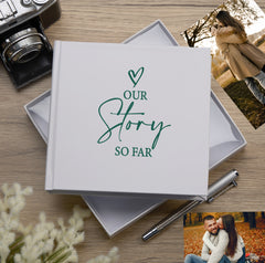 Our Love Story White Photo Album For 50 x 6 by 4 Photos