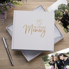 In Loving Memory White Photo Album For 50 x 6 by 4 Photos