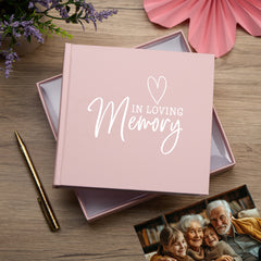 In Loving Memory Pink Photo Album For 50 x 6 by 4 Photos