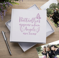 Butterflies and Angels Memory White Photo Album For 50 x 6 by 4 Photos