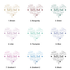 Mum Word Heart White Photo Picture Album 50 x 6"x4"